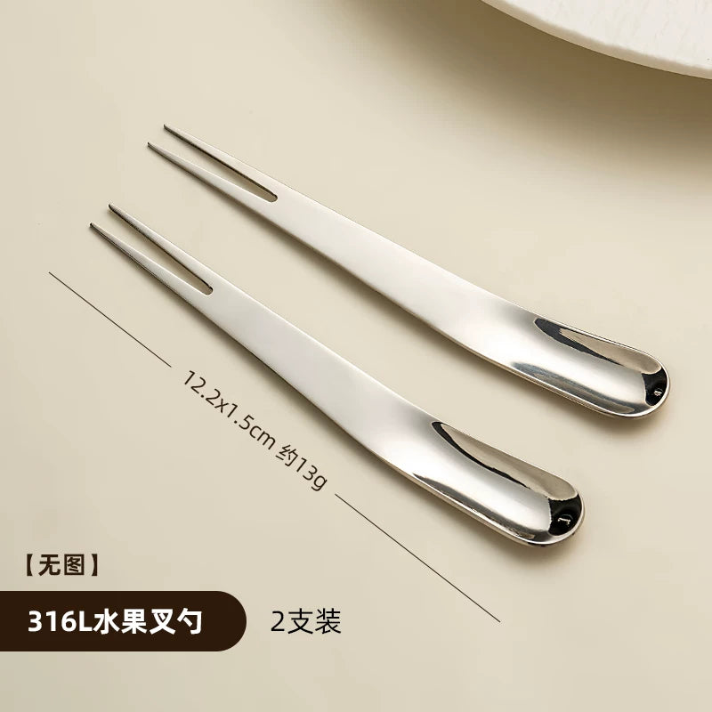 onlycook meyvə çəngəl 316L paslanmayan poladdan kiçik çəngəl uşaq desert qaşığı qəlyanaltı çəngəl qatıq matcha kiçik qaşıq