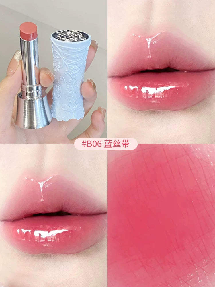 Flower Knows Çiyələk Rokoko Dodaq Kremi, Dodaq Boyası, Dodaq Palçığı, Payız/Qış Parlaqlaşdırıcı Dodaq Parıldadıcısı, Çılpaq Rənglər, Mat Məxmər Sonluq