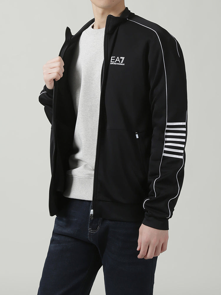 Yeni Armani EA7 Kişilər üçün Fermuarlı Yaxalıqlı Sweatshirt/İdman Kardiqanı 6RPM07 PJ16Z