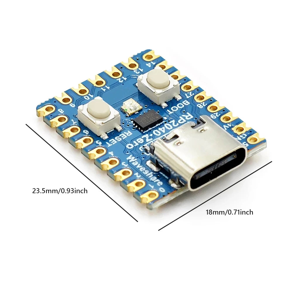 Raspberry Pi RP2040-Zero mikro nəzarət cihazı PICO inkişaf lövhəsi RP2040 iki nüvəli prosessor