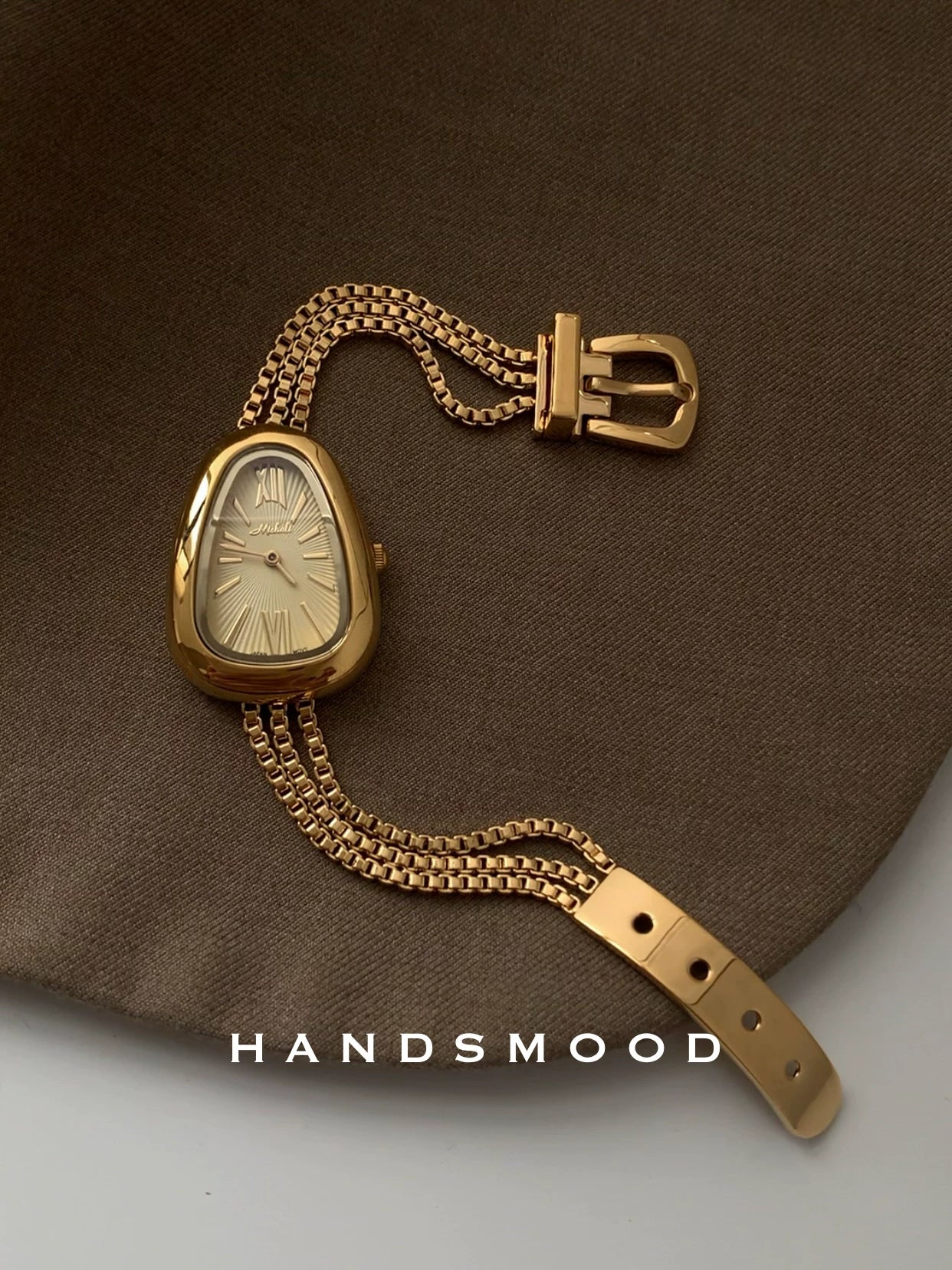 Handsmood Retro Niş Yüksək Səviyyəli Dəbli Çoxfunksiyalı Qadın Kvars Saatı Şəhərdaxili İstifadə Üçün
