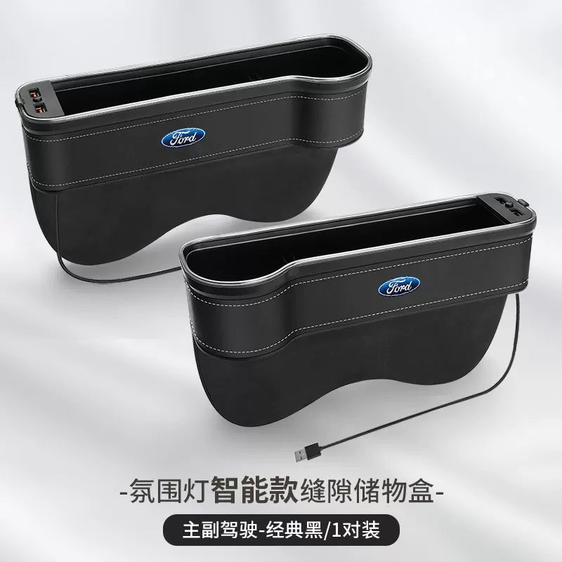 Suitable for Ford Escort, Explorer, Edge, Mondeo, Territory seat gap storage box for car interiors