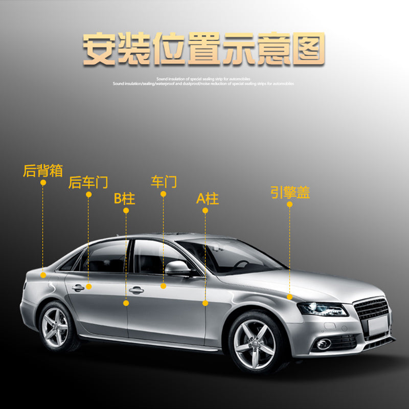 Special automotive sealing strips for Mercedes-Benz Vito V300V260/L dust insulation, sound insulation and noise reduction.