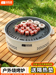 Barbekü sobası, məişət sobası, çay və qovurma sobası dəsti, yeni qapalı və açıq karbon manqalının tam dəsti