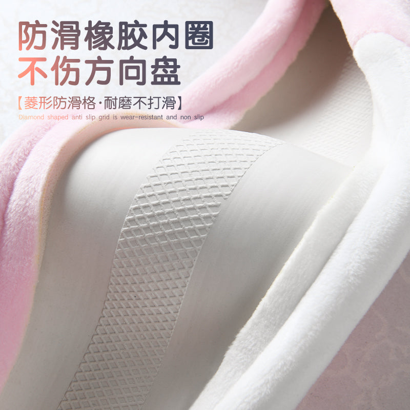 Short, soft and warm car steering wheel cover (anti-slip) for Mitsubishi Lancer EX, Mitsubishi Lingshuai, Outlander ASX and Eclipse Cross winter.