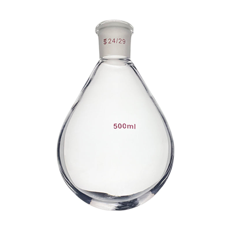 Badımcan formalı butulka Badımcan formalı kolba Qatılaşdırılmış fırlanan buxarlandırıcı Badımcan formalı reaksiya şüşəsi 50ml100ml250ml500ml1000ml