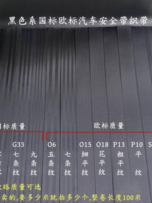 Eni 47 mm Milli Standart Avropa Standartı Qara Təhlükəsizlik Kəməri İp Avtomobil Təhlükəsizlik Lentinin Dəyişdirilməsi Bağlayıcı Qoruyucu Kəmər