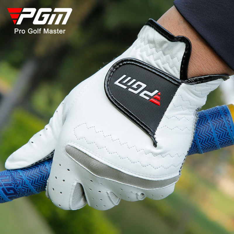 PGM qolf əlcəkləri kişilər üçün idxal olunan quzu dərisi sürüşməyən, aşınmaya davamlı klub əlcəkləri Frisbee sol və sağ əllər