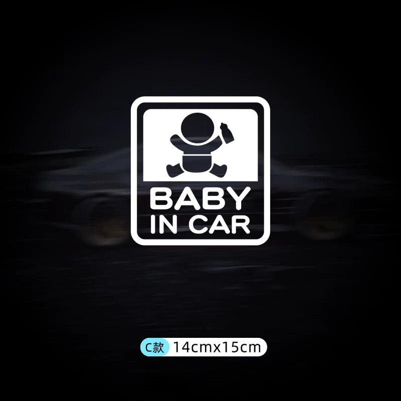 Avtomobildəki körpə stikerləri, avtomobildəki körpələr və uşaqlar üçün xəbərdarlıq stikerləri.