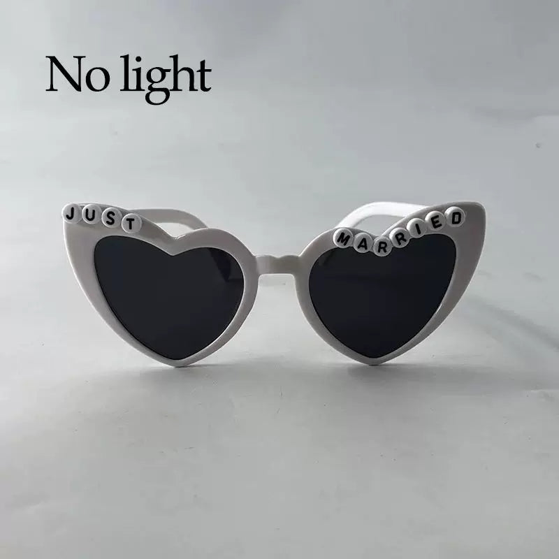 LED Newlywed Glasses Wedding Party Bridal Shower Bride T