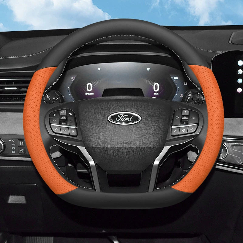 2024 Ford Explorer Steering Wheel Cover, Ultra-thin, Special Kunlun Pinnacle Edition, Anti-Slip, Suitable for All Seasons