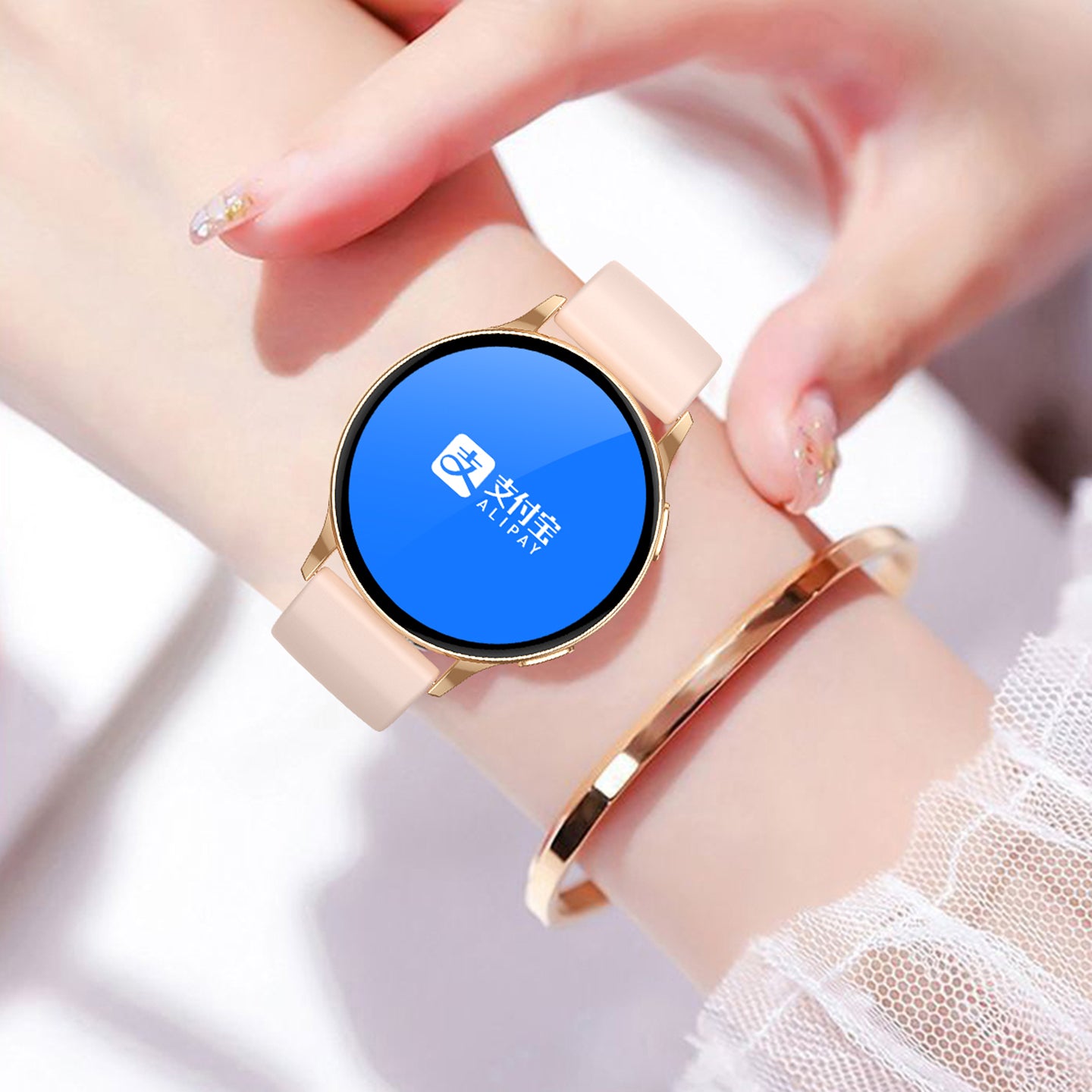 Ağıllı saat qan təzyiqi bilərzik ürək dərəcəsi qan oksigen yuxu pedometr idman çox funksiyalı Bluetooth zəng NFC Alipay
