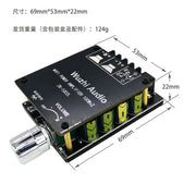 100W*2 mini versiya 50W80W yüksək güclü 5.0 Bluetooth güc gücləndirici lövhəsi, səs düyməsini tənzimləmək üçün düymə ilə 1002L