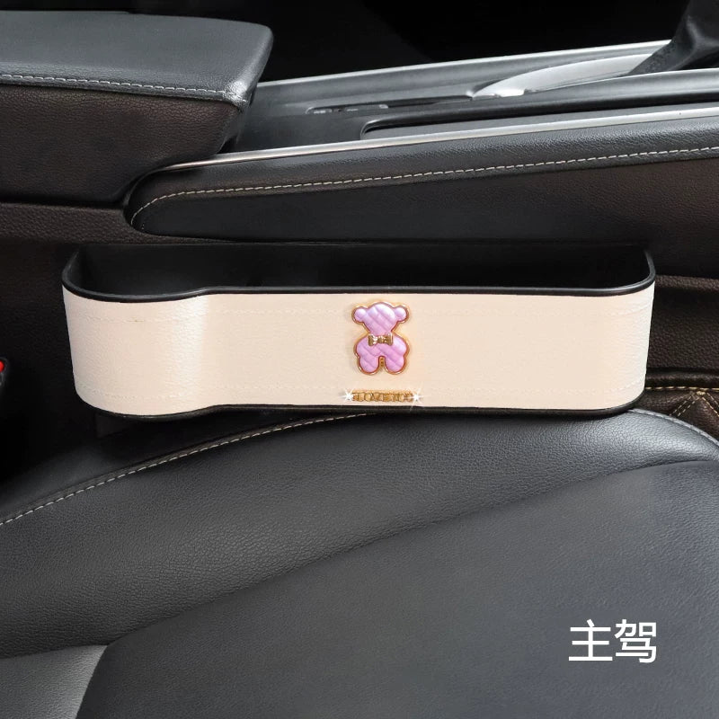 Çoxfunksiyalı Avtomobil Saxlama Qutusu, Qəşəng Yüngül lehimli Ayı Oturacaq Boşluğu Saxlama Qutusu, Tam Avtomobil Aksesuarları