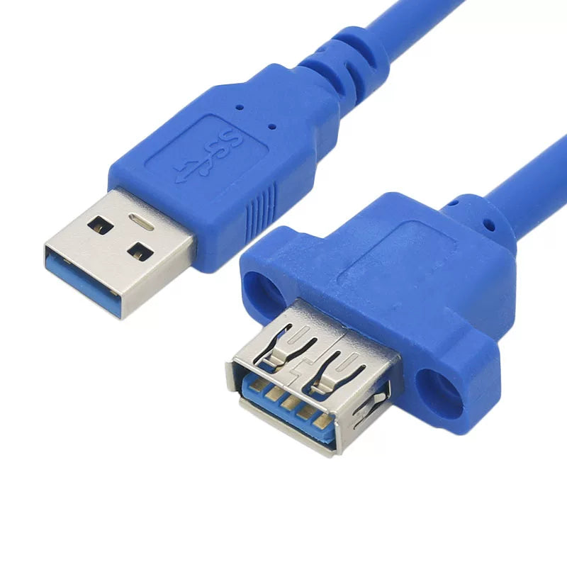 USB3.0 kişidən dişiyə uzatma kabeli vida delikləri, çıxıntılı qulaqları USB3.0 kişidən dişi kabelə, ön panel kabeli USB2.0 kişidən qadına ön panelə DIY