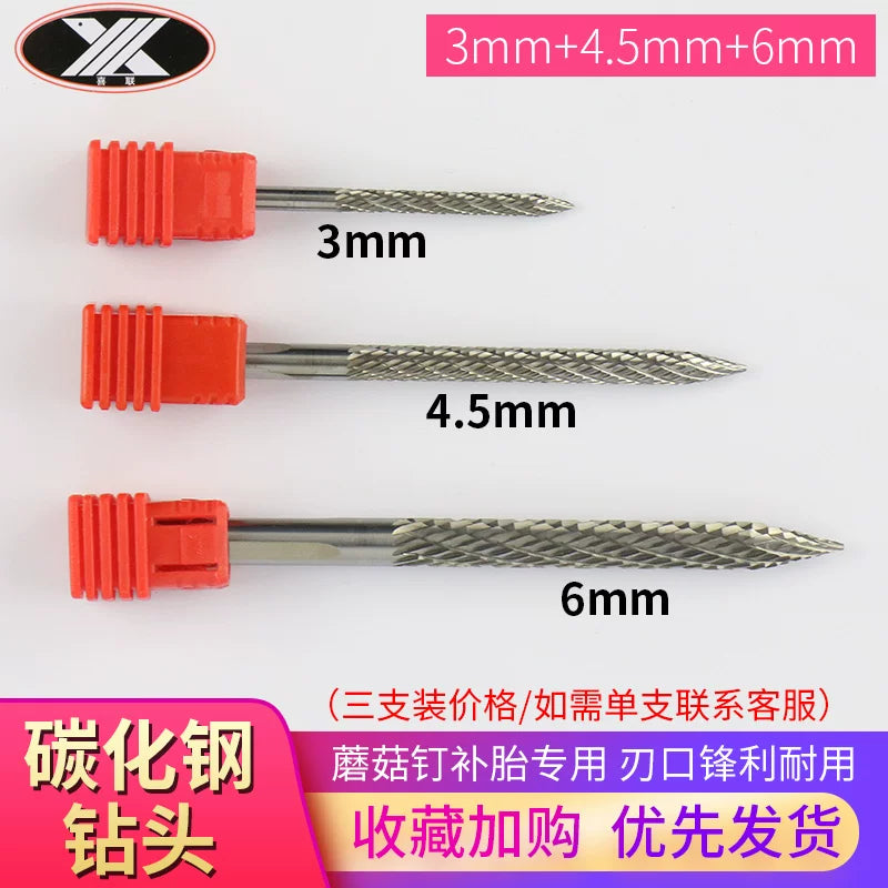 Göbələk formalı təkər təmiri üçün hava qazması, Shengfa fabrikinin orijinal məhsulu, aşağı sürətli üyüdücü hava qazması, irəli və geri fırlanma, 3 mm-lik təkər təmiri aləti.