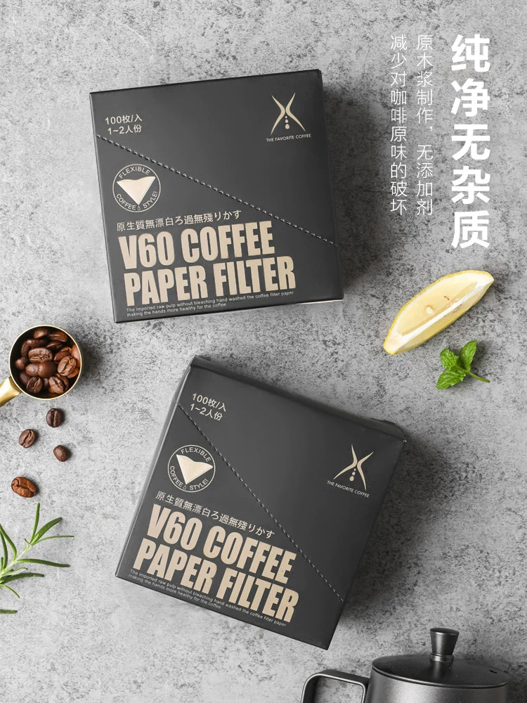 Kawashimaya qəhvə filtr kağızı qəhvə filtri fincanı əl ilə dəmlənmiş qəhvə qabları Moka qazan filtr kağızı v60 asılan qulaq filtri çantası