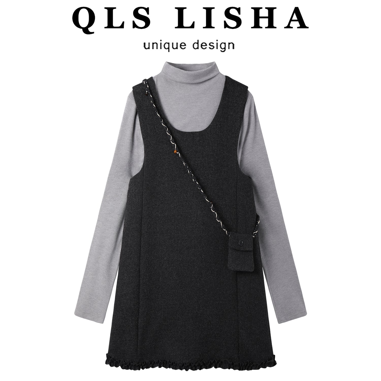 Cholisa Boz Yunlu Qadınlar üçün Don, Yaz, Payız və Qış, Yüksək Seçimli Stil, 2026 Yeni Gəliş, Super Gözəl Qış Donu
