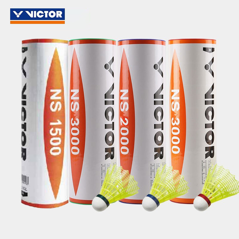 Victor VICTOR victory NS3000/2000 neylon top davamlı və qırılmaz plastik badminton küləyə davamlı 6 paket