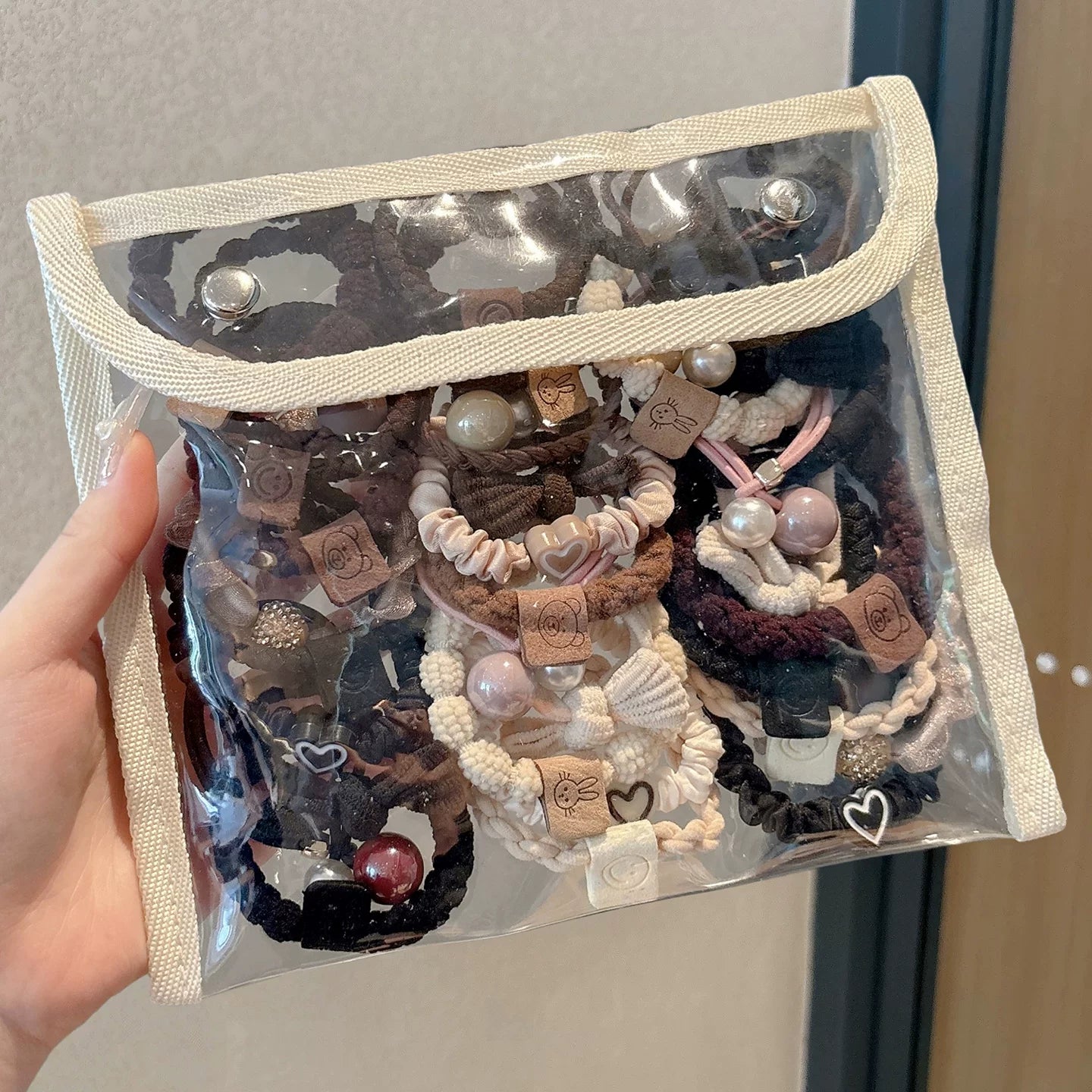 Qadınlar üçün yüksək keyfiyyətli saç bağı, 2026-cı il yeni stili, premium saç aksesuarı, at quyruğu saç bəzəyi, böyüklər üçün dəri çanta