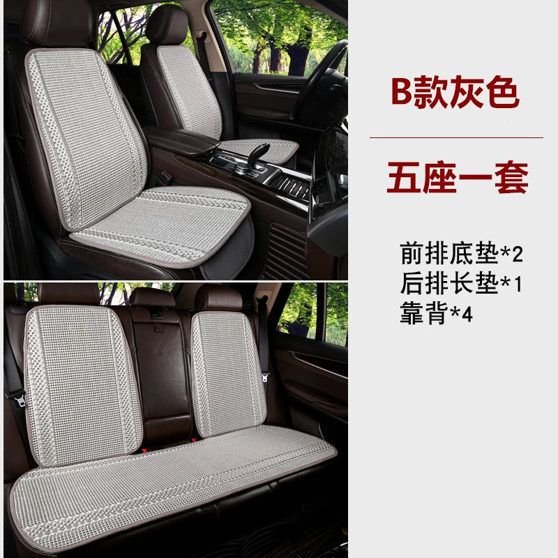 Avtomobil Oturacaq Yastığı Tək Parça Əsas Sürücü Oturacağı Tək Sürücü Otağı Tək Oturacaq Örtüsü Buz İpək Kətan Bütün İl Boyu Neytral Kreslo Yastığı