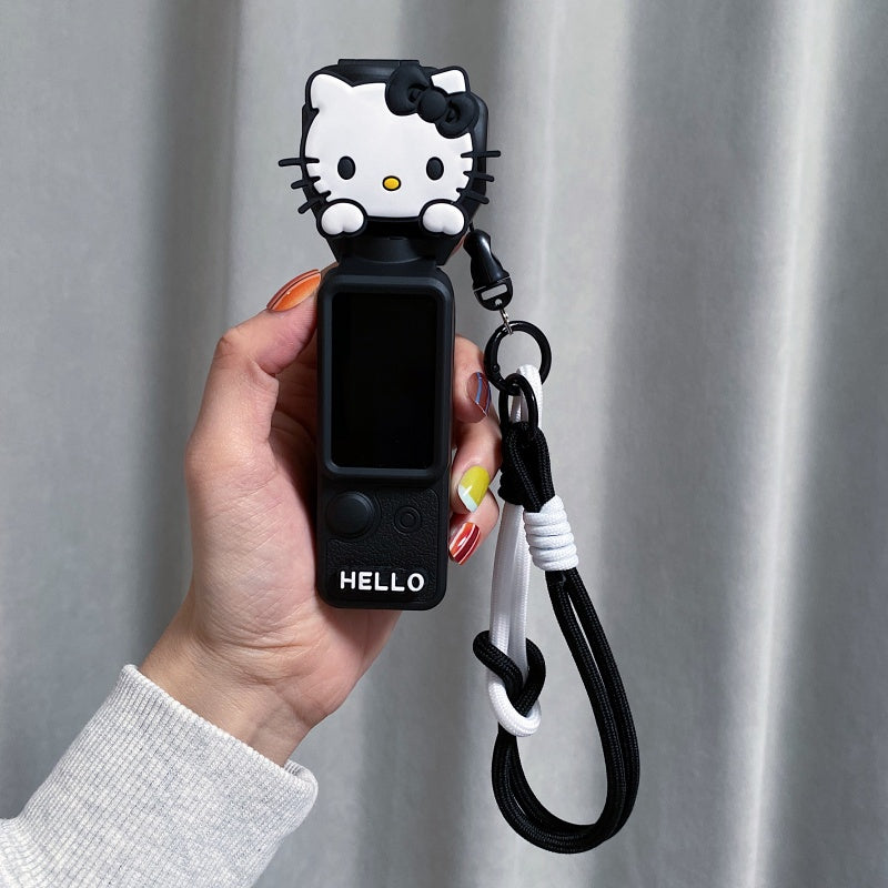 DJI pocket4/3 qoruyucu qabıq, maqnit çevirmə örtüyü, düşməyə qarşı, sevimli çarpaz kordon, gimbal saxlama qutusu üçün uyğundur