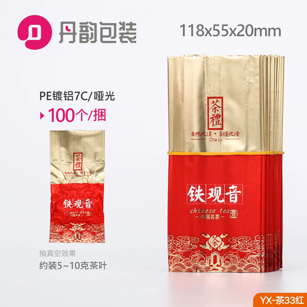 Tieguanyin çay qablaşdırma çantası 5-10g kiçik qabarcıq çanta alüminium folqa plastik vakuum çantası birdəfəlik qida çayı paketi