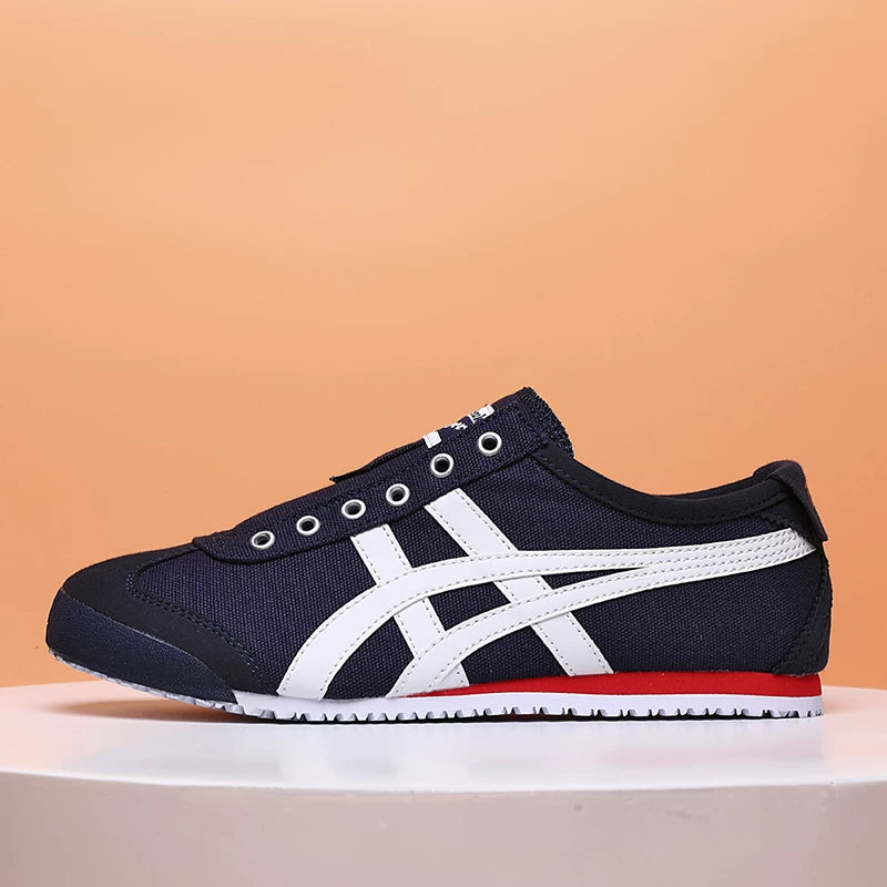 Klassik Kuijia Mexi 66 Tiger Zolaqlı Yapon Stilində Kişilər və Qadınlar üçün Sürüşkən Dəri Ayaqqabılar, Agande Təlim Ayaqqabıları