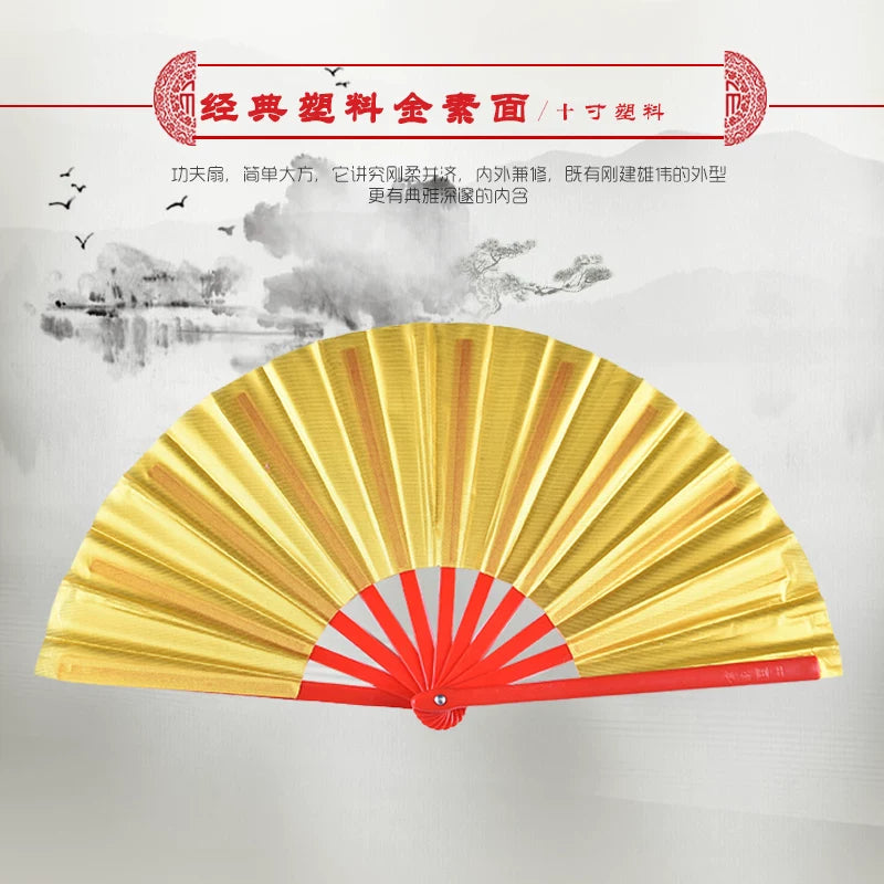 Nağılçı Qatlanan Fan Uşaq Tai Chi Kung Fu Fan Qızıl Üzük Fanat Çin Stil Qar Əjdaha Mahnı Rəqs Rəqs Performansı