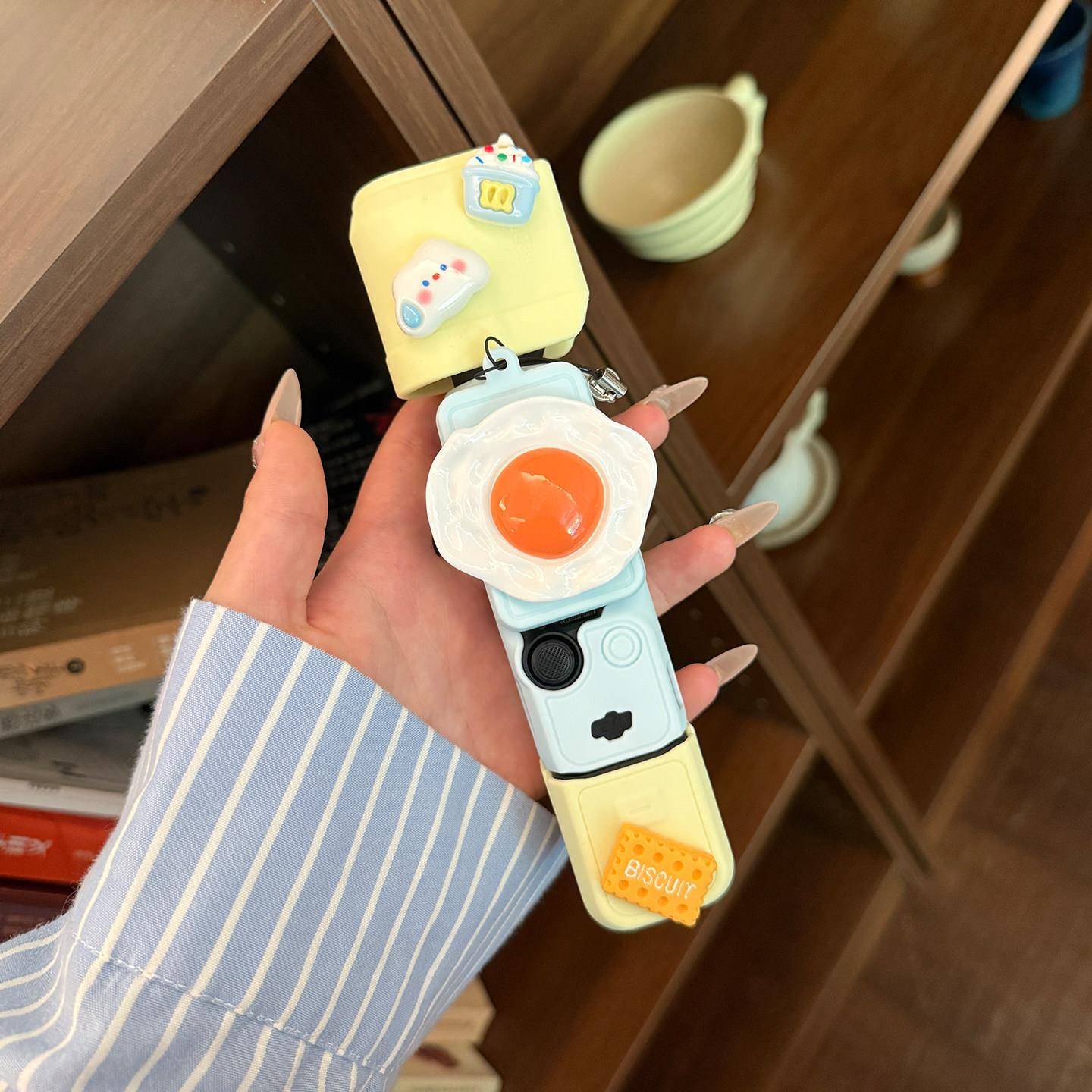 Dopamin rəng uyğunluğu DJI qoruyucu qabıq cibinə uyğundur 4 qoruyucu qutu sevimli yumurta silikon qutusu düşməyə qarşı gimbal aksesuarları