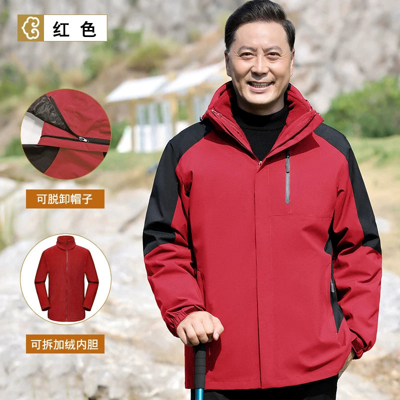 Atalar üçün Payız/Qış Üst Geyimləri, Orta yaşlı kişilər üçün Üçlü Birdə Gödəkçə, Orta yaşlı və yaşlı kişilər üçün İdman Yelkən Qoruyucusu