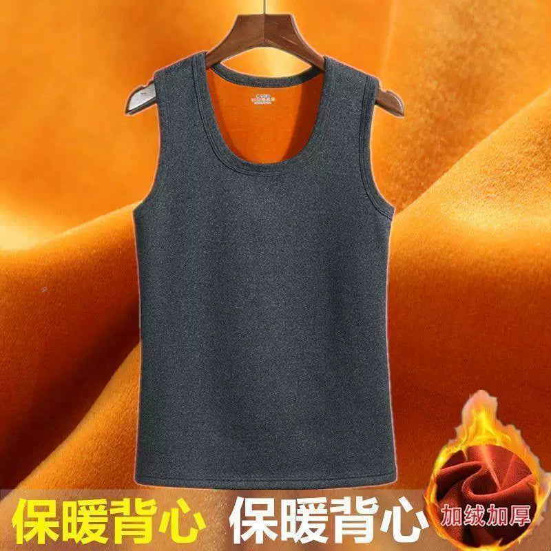 Kişilər üçün qış isti jileti, istilik verən, yun astarlı, qalınlaşdırılmış, kişi iç qatlı jilet, payız və qış üçün kişi jileti