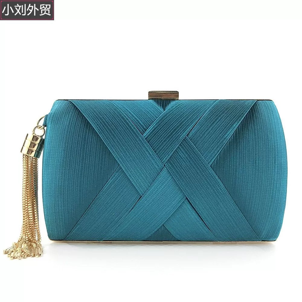Handmade clutch evening bag wedding party graduation bridal bag