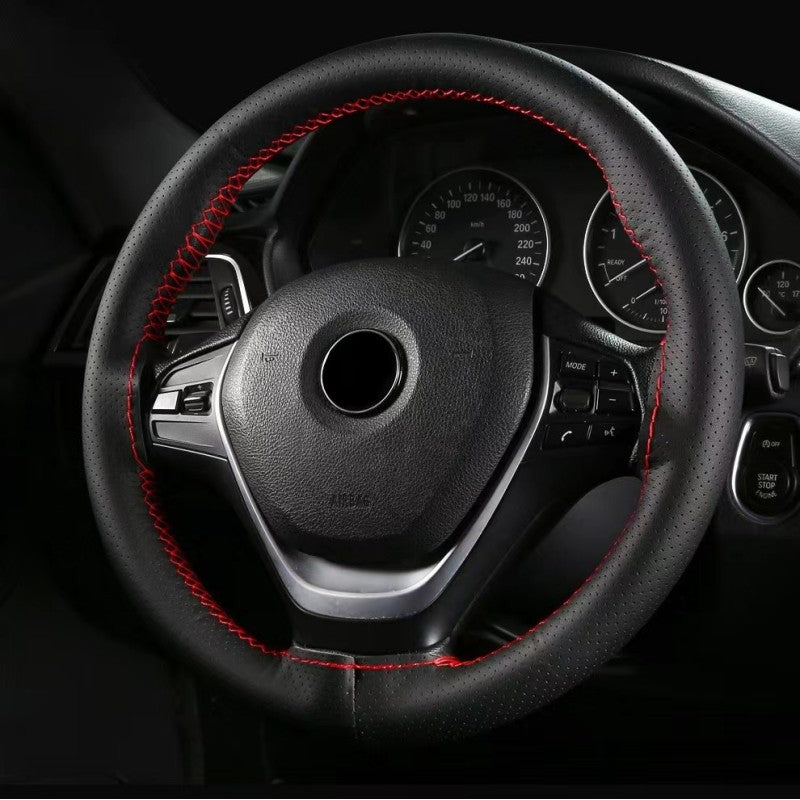 2006/2007/2008/2009/2010/2012/2013-cü illərdə istehsal olunmuş köhnə Toyota Reiz, Camry və Corolla modelləri üçün əl ilə tikilmiş sükan örtüyü.