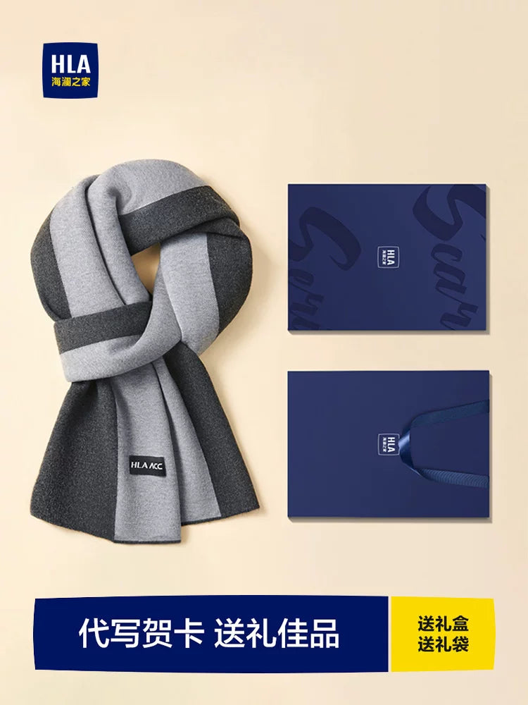Heilan House Scarf Kişi Qış Yün İsti yaylıq, Çoxfunksiyalı Yeni Stil, Sevgilisi və Atası üçün Ad Günü Hədiyyəsi