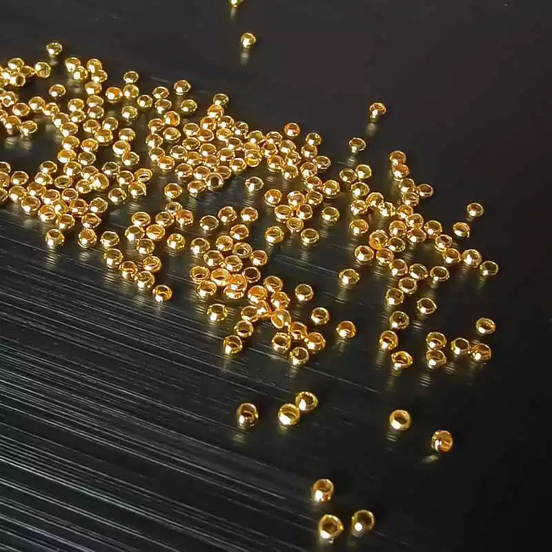 Yerləşdirmə muncuqları diy zərgərlik aksesuarları gümüş metal kəsilə bilən sabit toka əl işi bilərzik boyunbağı bitirmə muncuqları