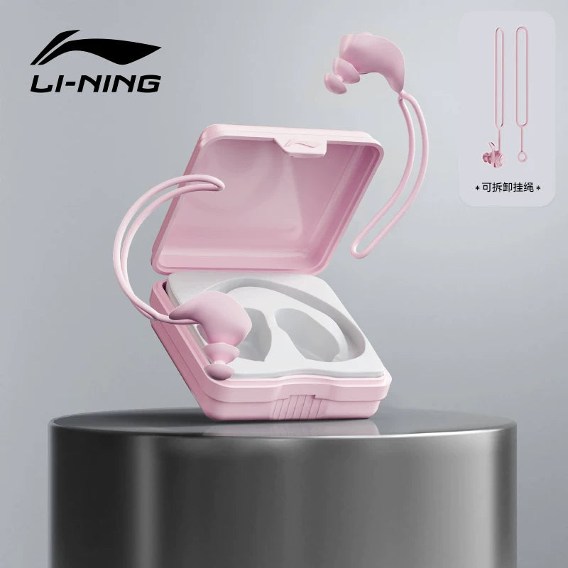 Li Ning üzgüçülük qulaqcıqları, otit mediasının qarşısını almaq üçün peşəkar suya və səs keçirməyən artefakt, çimmək üçün burun klipi dəsti, uşaqlar və böyüklər