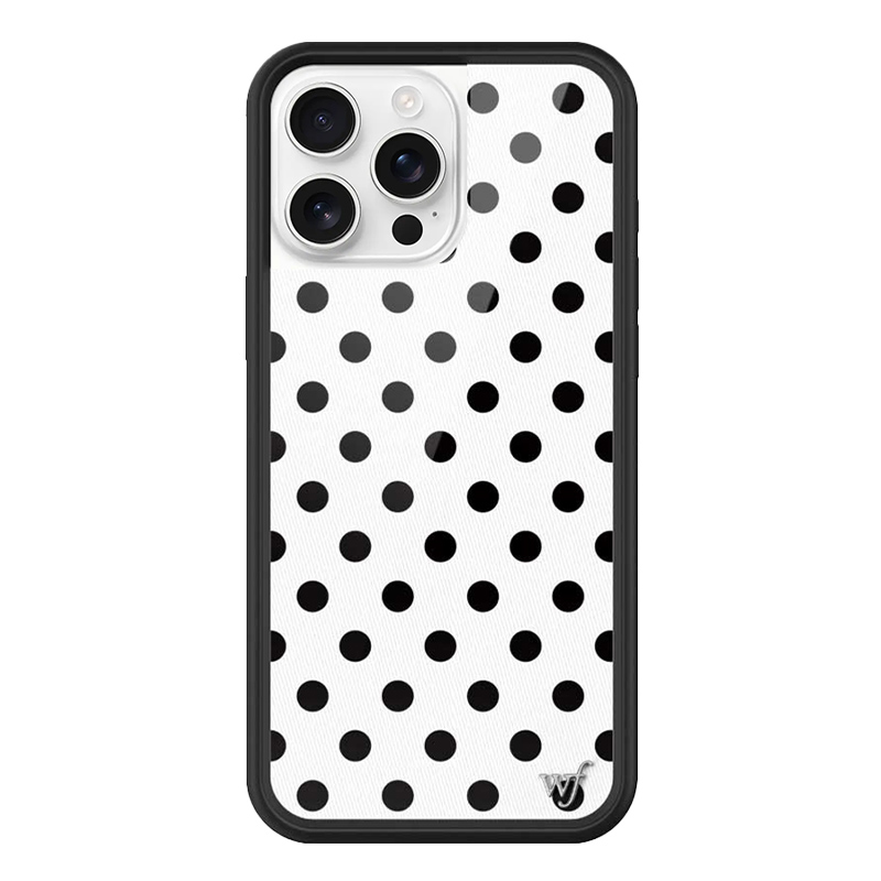 Wildflower mobil telefon qutusu iPhone15/14/13ProMax/Plus Apple 16ProWF Avropa və Amerikada yıxılmağa qarşı qorunma üçün uyğundur qara və ağ/qəhvəyi/sarı ləkələr