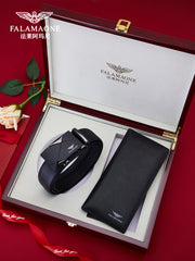 [Ad Günü Hədiyyəsi] Kişilər üçün Fala Armani Dəri Kəmər və Pulqabı Dəsti - Sevgili/Ər üçün Orijinal Dəri Kəmər/Bürc