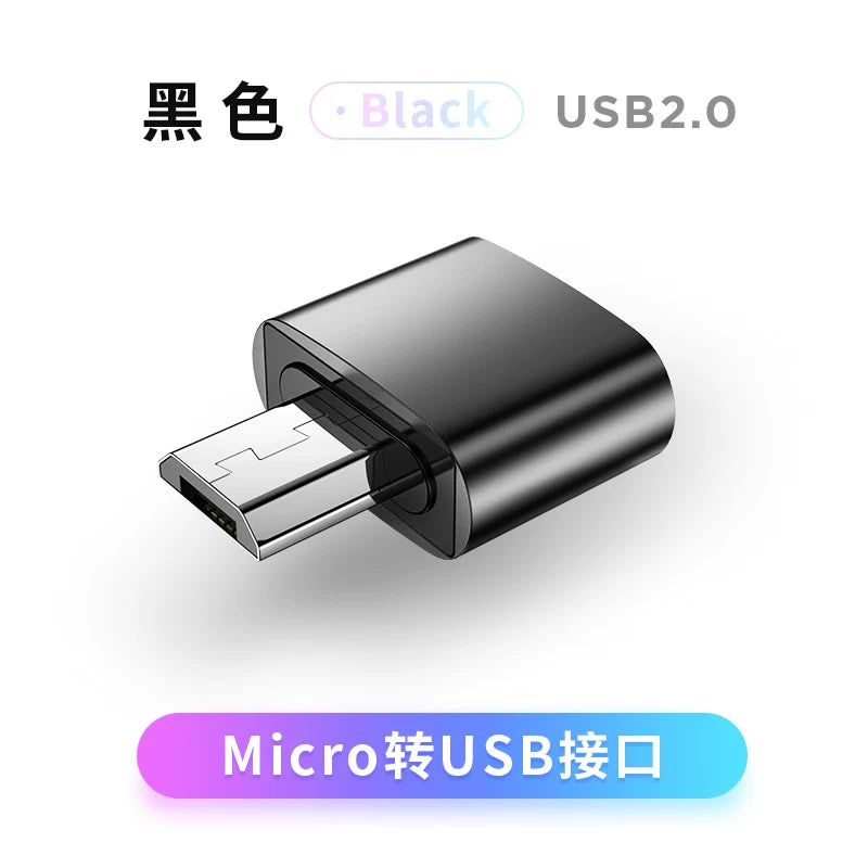 OTG adapter Type-C to USB universal Micro Android mobil telefonu TF yaddaş kartı kamerasını USB diskinə qoşmaq üçün yükləyin