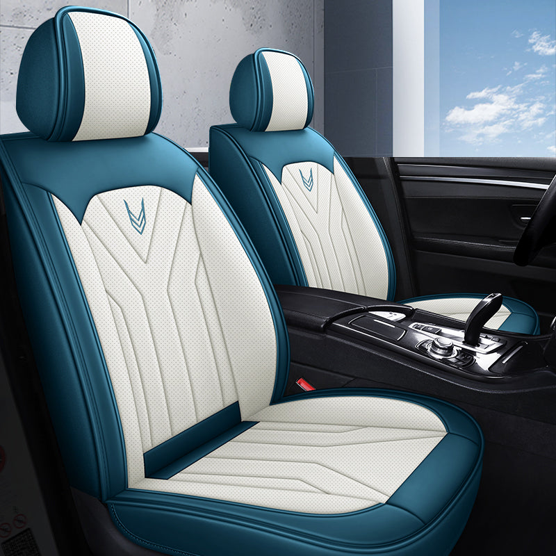 Specially designed for fall and winter, all-season car seat cushions, full-coverage, breathable Nappa leather seat covers.