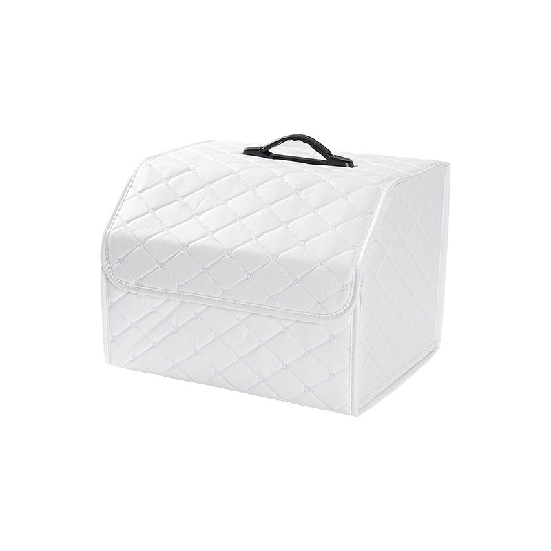 Yaradıcı dəri qatlanan avtomobil baqaj qutusu, universal avtomobil saxlama təşkilatçısı.