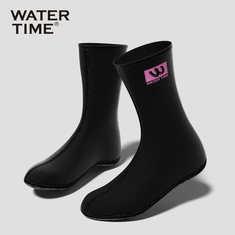 WaterTime dalğıc corabları orta uzunluqlu sərbəst dalğıc üçün sürüşməyən qum əleyhinə şnorkel corabları çimərlik sörfinqi və çayda üzgüçülük corabları