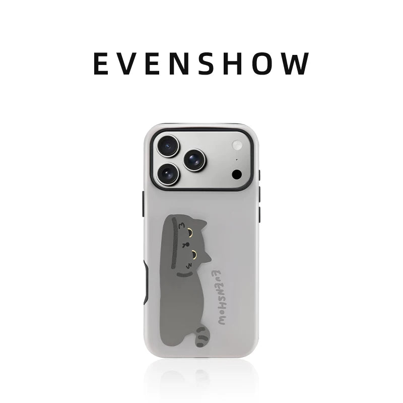 EVENSHOW2026 yeni unikal və super gözəl görünüşlü stendli mobil telefon qutusu, iPhone17promax seriyası Apple 16/15 niş yüksək səviyyəli qoruyucu örtük üçün uyğundur, sevimli və qabığa dəyməz