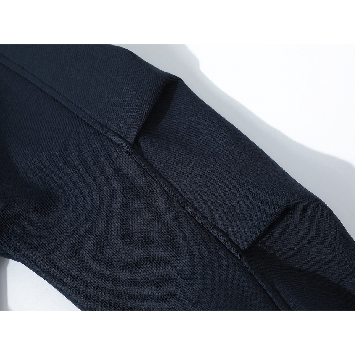 Chorissa Tünd Göy Süni İki Parçalı Kruvaziyer Yaxalı Qadın Sviter, Yaz və Payız, Amerika Retro Stil, Rəngli Zolaqlı Top