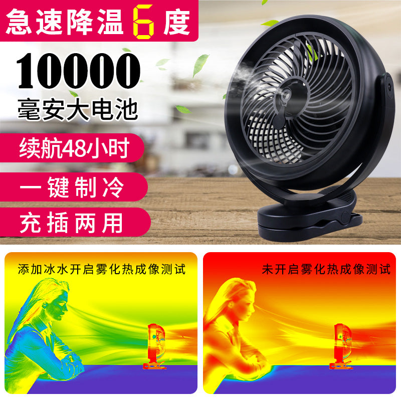USB kiçik fan yüksək külək tələbə yataqxanası portativ ofis masa üstü soyuducu sprey fan doldurulması