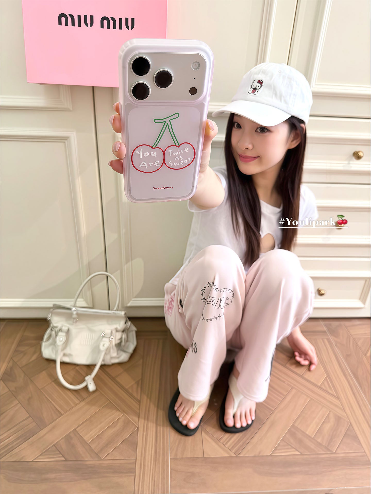 Yuri Park ins yay sadə girly tutqun çəhrayı xətlər Albalı 17 17pro Apple 17ProMax mobil telefon qutusu iPhone16 hər şey daxil 14 yeni 16Promax qoruyucu örtük
