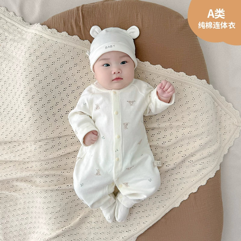 Payız, oğlan və qız uşaqları üçün körpə geyimləri, pijamalar, yeni doğulmuş körpələr üçün alt paltarları, yaz və payız üslubları, təmiz pambıq əsas təbəqə, erkən payız geyimləri