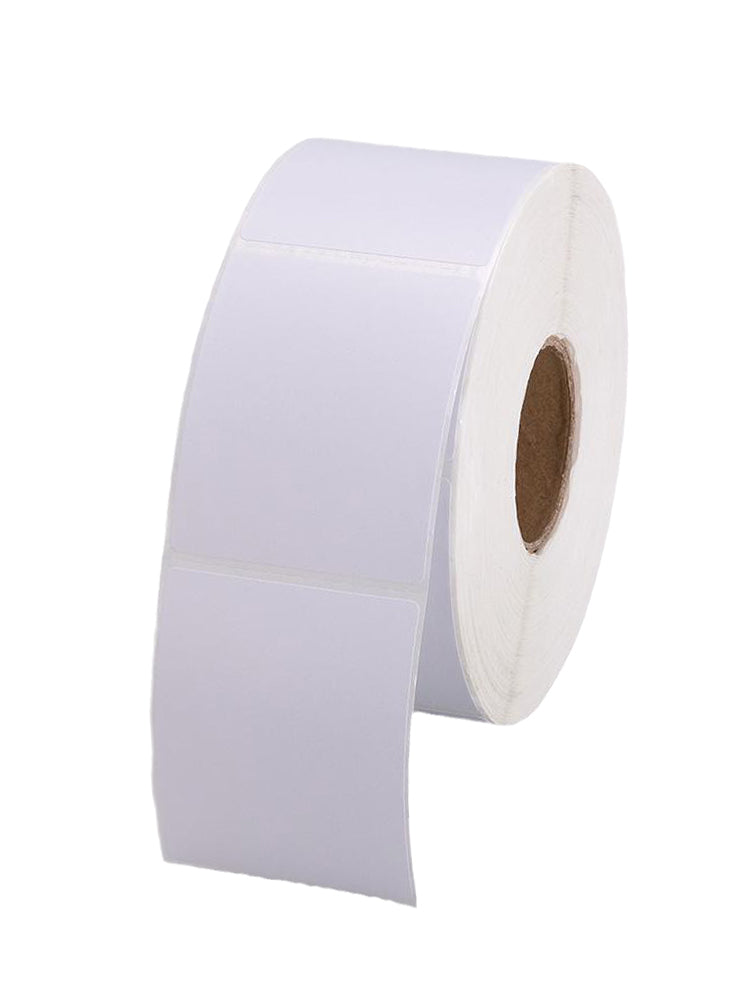 Rulo örtülmüş kağız öz-özünə yapışan 100 mm tək sıra üfüqi versiya şaquli versiya ştrix kod etiketi çap stikeri