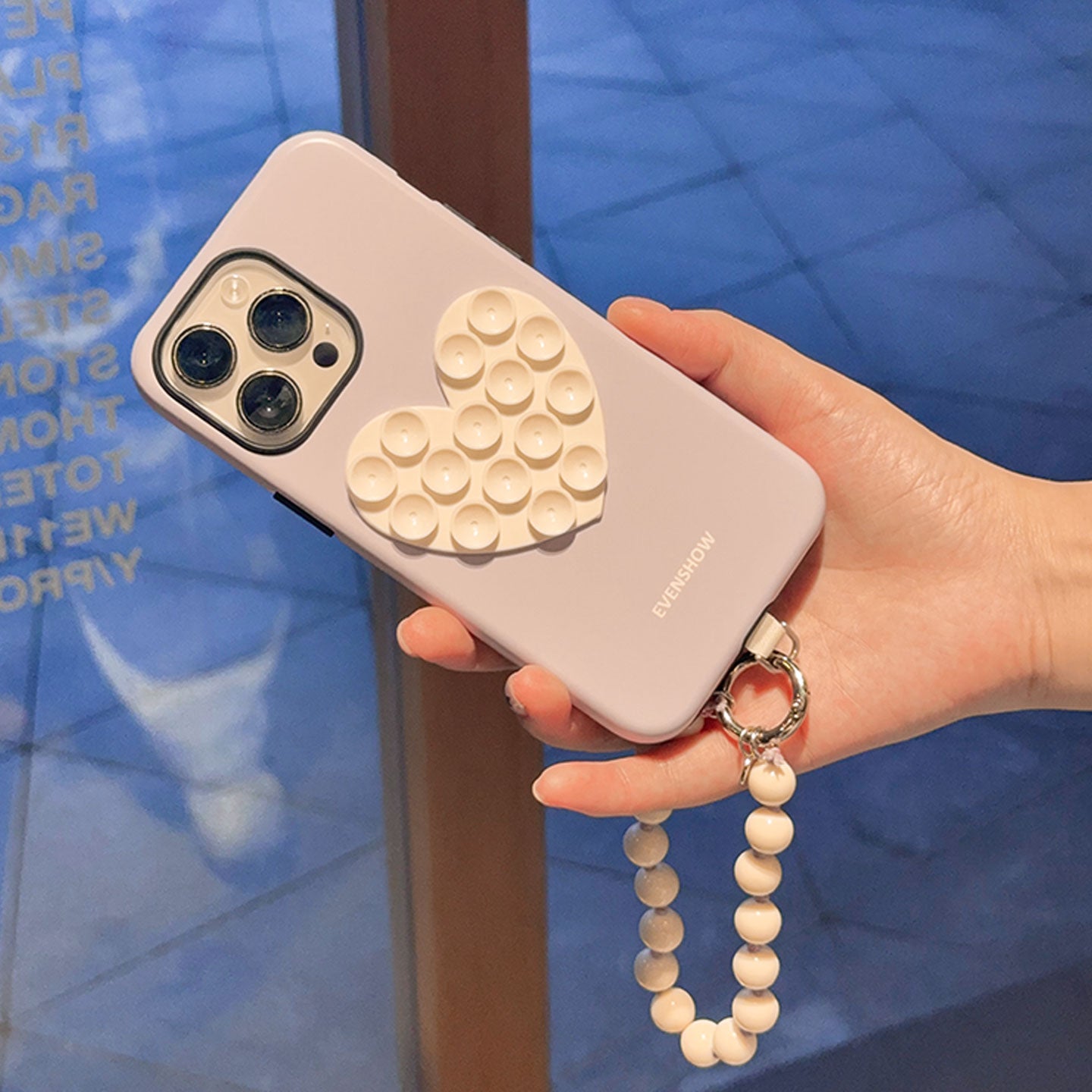 [Liu Xiening ilə eyni model] EVENSHOW Apple AIRiPhone17promax16/15/14plus13 niş yüksək səviyyəli qoruyucu qutu üçün uyğun lanyard ilə yeni emiş kuboku cib telefonu qutusu